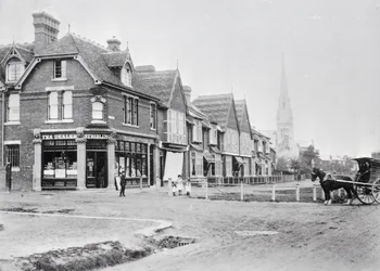 Hjørnet af Chase Side og Chase Green Avenue, ca. 1890