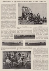Guldudvinding i Klerksdorp-distriktet i Transvaal