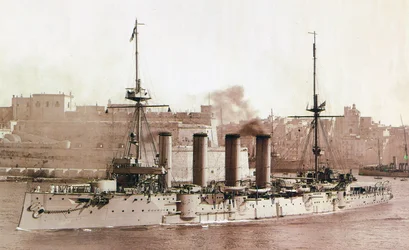HMS Aboukir, 1902 (sepiatryk)