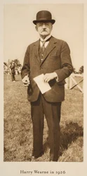 Harry Wearne i 1926 (sepiafoto)