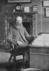 Henry Perkins, fra Famous Cricketers and Cricket Grounds, udgivet af Hudson og Kearns, 1895