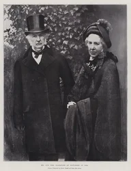 Hr og fru Gladstone i Hawarden i 1895