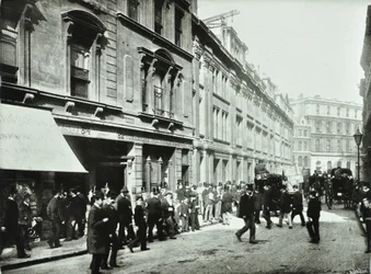 Old Broad Street, indgang til børsen, City of London, 1890