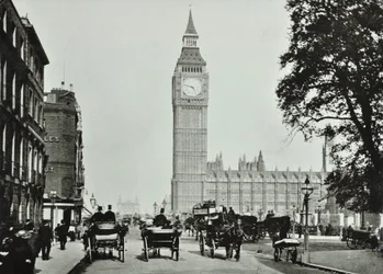 Parliament Square, Westminster LB: Parliament Square med udsigt til Bridge Street, 1895