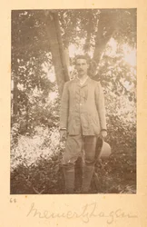 Portræt af Richard Meinertzhagen af Bailey, på indiske fotografier af F.M. Bailey 1900-03 (sepia foto)