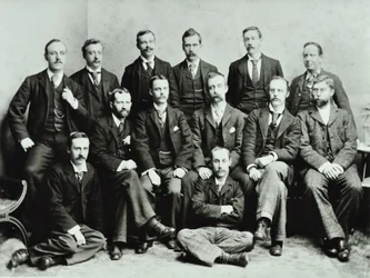 Rosendale Road School: gruppe af lærere, 1897