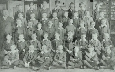 Skolegruppe, ukendt skole, 1895