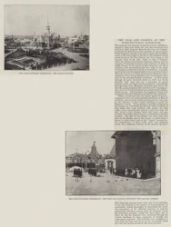 Czar og Czarina på Nijni-Novgorod-udstillingen