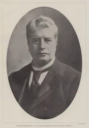 Den første premierminister for det australske Commonwealth, den ærede Edmund Barton, QC