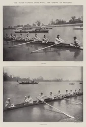 Inter-Varsity Boat-Race, besætningerne til træning