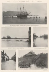 De seneste storme og flodbølger