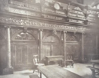 Udsigt over Grays Inn Hall, London, 1885