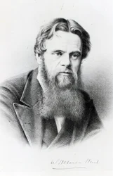 William Holman Hunt, gravering efter et fotografi, c.1865