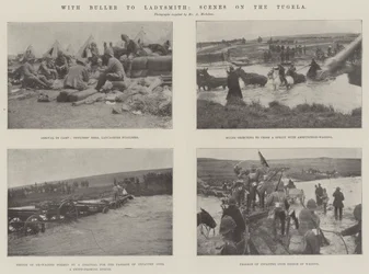 Med Buller til Ladysmith, Scener på Tugela