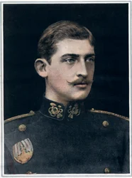 Portræt af Ferdinand af Rumænien (1865-1927), konge af Rumænien.