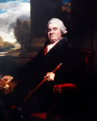 Et portræt af Sir Benjamin Truman (olie på lærred)