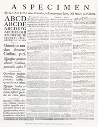 Et eksemplar af W.Caslon