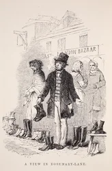 A View in Rosemary-Lane, illustration fra London Labour og London Poor af Henry Mayhew, pub. 1862