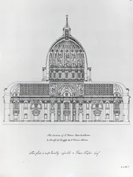 Et tværsnit af St. Peters, Rom