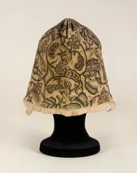 En fin sortbroderet kyse, 1620-40