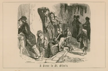 En scene i St Giles