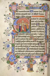 Tilføje. 42131 fol.151v Begyndelsen af Salme 80; initial 