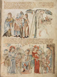 Tilføje. 47682, f.30, Judas returnerer de tredive sølvstykker; Judas