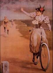 Annonce for Humber-cykler, ca. 1898 (farve litho)