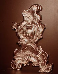 Andiron af Philip Jacob Drentwelt, 1747-49 (sølv)