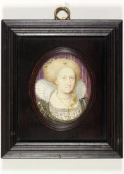 Anne af Danmark (akvarel på vellum)