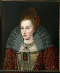 Anne af Danmark, dronning af England, hustru til James I af England ... (maleri på lærred)