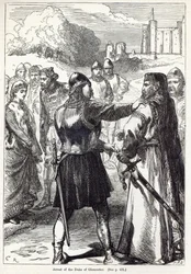 Arrestation af hertugen af Gloucester, illustration fra 