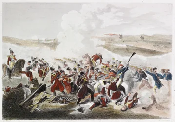 Battle Of Eupatoria (farvet gravering)