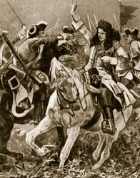 Slaget ved Malplaquet, 11. september 1709: Chevalier St. George såret under den spanske arvefølgekrig;
