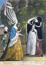 Bliv ikke forbløffet Kære mor - Det er virkelig din datter Anne, fra en original tegning af Grimm, trykt for Carington Bowles, London, pub. 1774