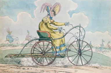 Cykel med tre hjul, Damernes hobby, 1819