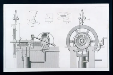 Bishops Rotary Steam eller Disc Engine fra Cyclopaedia of Useful Arts & Manufactures, redigeret af Charles Tomlinson, ca. 1880