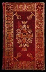 Bog indbundet af frimureren William Lubbock (fl. 1792-1822) (rødt marokænglæder og guld)