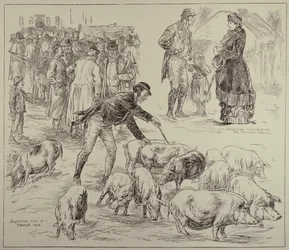 Boycotting in Ireland, fra The Illustrated London News, 4. oktober 1886