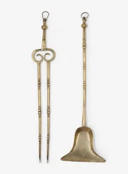 Messingtang og skovl, ca. 1650-99 (messing)