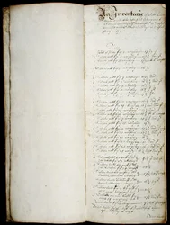 Bursars lange bog, begyndende 1655 (pen og blæk på papir)