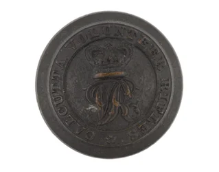 Button, Calcutta Volunteer Rifles, før 1901