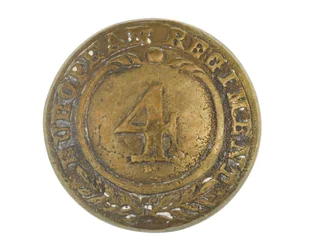Button, andre rækker, 4. bengalske europæiske regiment, 1855-1861