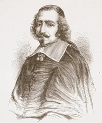 Kardinal Mazarin (fra et portræt i Galleriet i Versailles), illustration fra The History of Protestantism af James Aitken Wylie (1808-1890), pub. 1878
