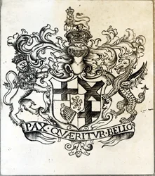 Oliver Cromwells våbenskjold (1599-1658)
