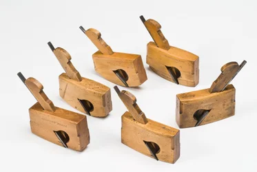 Kompas og fladsål rabbet (rabat) fly, slutningen af 1800-tallet (buksbom)