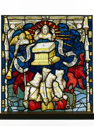 Bevaret panel fra Great East Window i York Minster: 