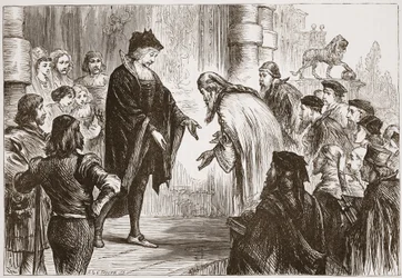 Cosmo I modtager sine venner og klienter, illustration fra The History of Protestantism af James Aitken Wylie (1808-1890), pub. 1878