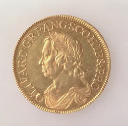 Oliver Cromwells krone (1599-1658), London Mint, 1658 (forside) (guld) (for bagside se 168064)