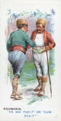 Sædvanlig hilsen i Rumænien, 1907